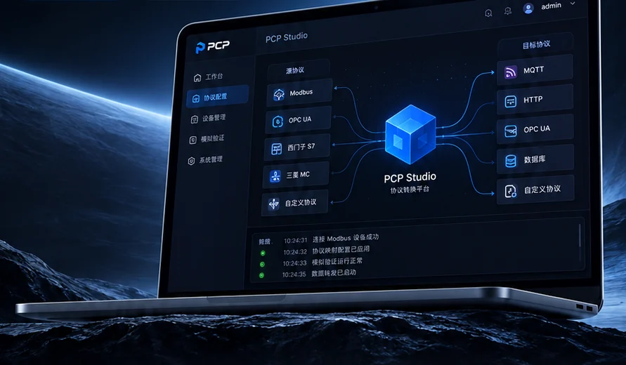 协议转换平台概念渲染图